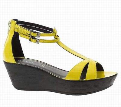 chaussure jaune fluo femme